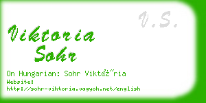 viktoria sohr business card